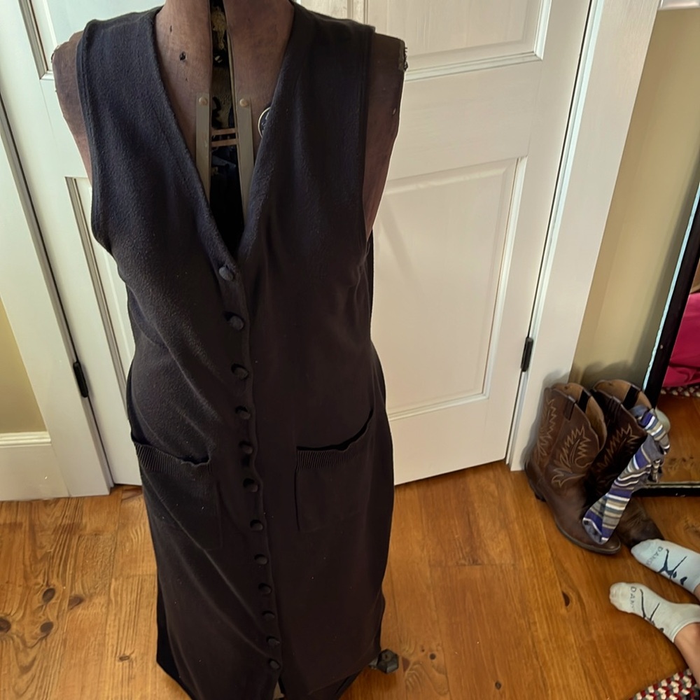 Vintage black jumper dress Size L